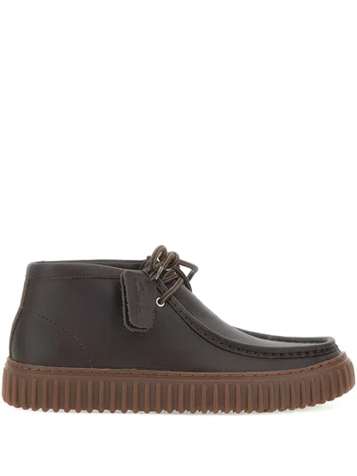 Clarks Torhill Hi Lace-up Boots In Brown