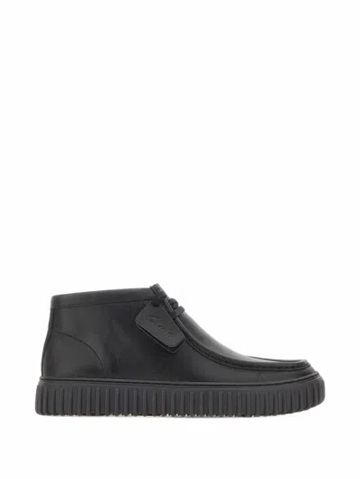 Clarks Torhill Hi Lace-up Boots In Black
