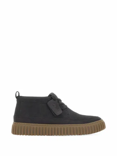 Clarks Torhill Lace Hi Ankle Boots In Gray