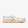 Clarks Mens  Torhill Hi Boots In White
