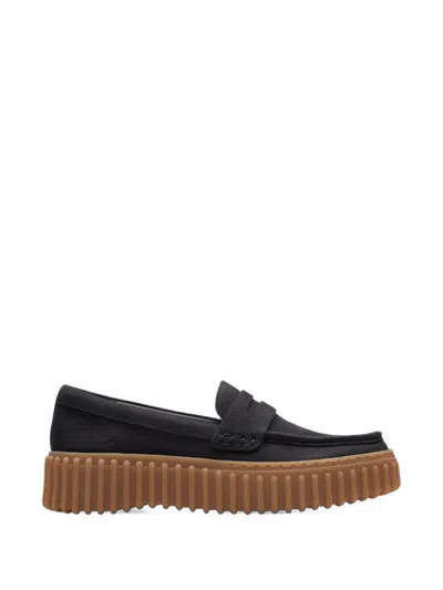 Clarks Torhill Loafers In Black