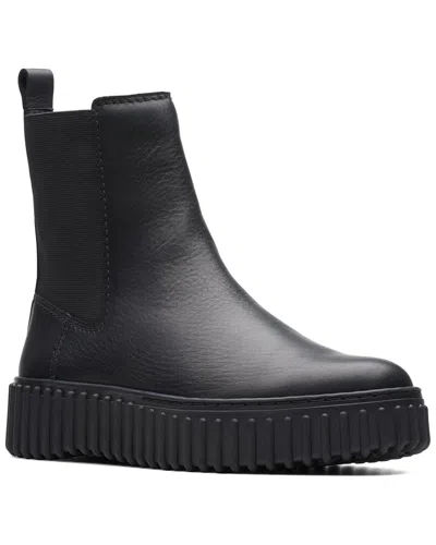 CLARKS CLARKS TORHILL MAPLE LEATHER BOOT