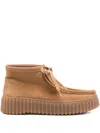 Clarks Torhill Moss Boots In Brown