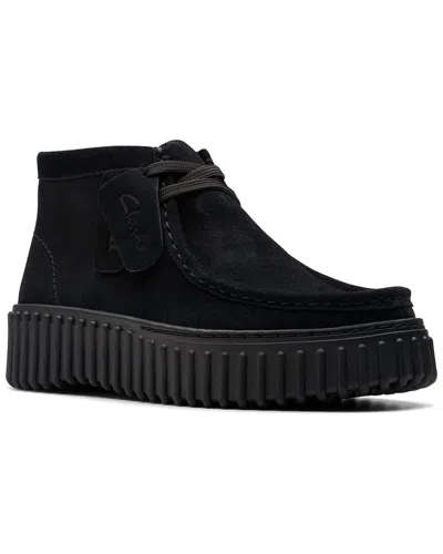 Clarks Torhill Moss Suede Bootie In Black