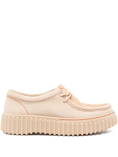 Clarks Torhill Textured-platform Derby Shoes