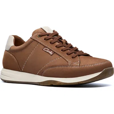 Clarks Leather Sneaker In Brown