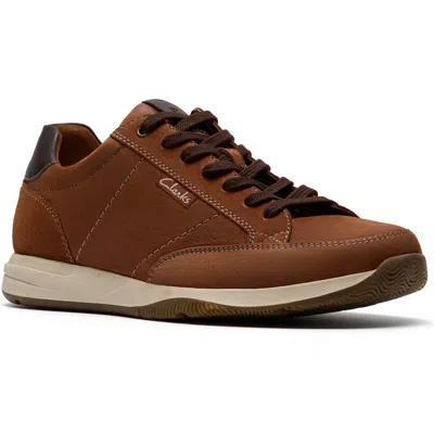 Clarks Townview 26184717 Sneakers Mens Tan Leather Athletic Trainer Shoes Mew886 In Brown