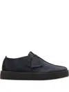 Clarks Trek Cup "navy Blue/suede" Desert Boots In Blue