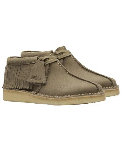 Clarks Trek Fringe Suede Boot In Gray