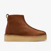 Clarks Trek Wedge Boot In Brown