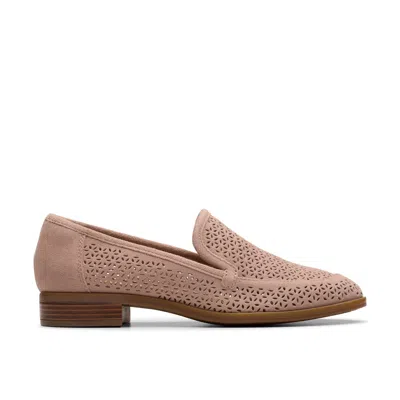 CLARKS TRISH COVE IN PURPLE SUEDE