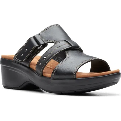 Clarks ® Tuleah Jane Slide Sandal In Black