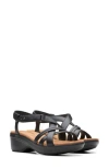 Clarks Tuleah May Leather Sandal In Black