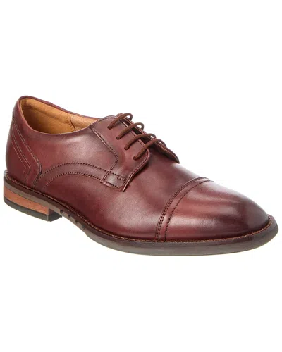 Clarks Un Hugh Cap Leather Oxford In Brown
