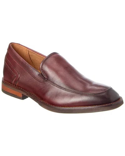 Clarks Un Hugh Step Leather Loafer In Brown