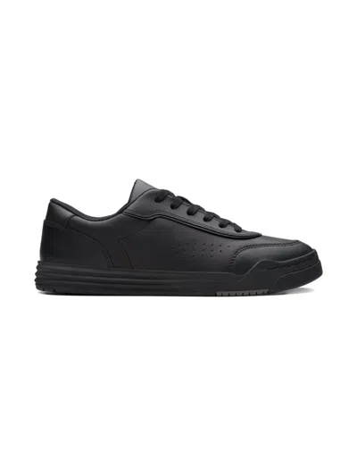 Clarks Kids' Urban Solo Lace-up Low-top Sneakers In Black