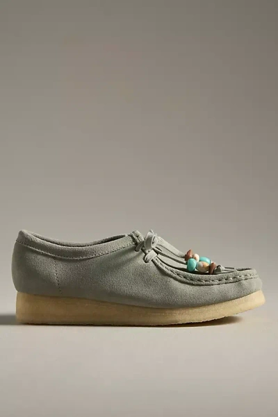 CLARKS WALLABEE BEADED FLATS