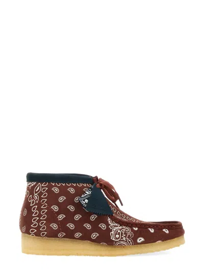 Clarks Wallabee Boot In Red