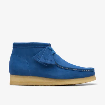 Clarks Wallabee Boot In Blue