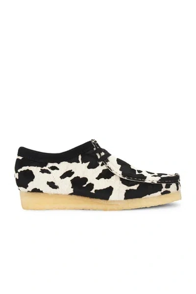 Clarks Wallabee Boot In Cow Print Hair On