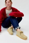 Clarks Women's Wallabee Boot In Maple Suede, Women's At Urban Outfitters In Tan