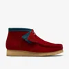 Clarks Wallabee Boot In Red