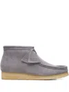 Clarks Wallabee Boots In Gray