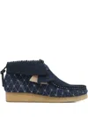Clarks Wallabee Boots In Blue