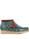 Clarks Wallabee Boots In Green