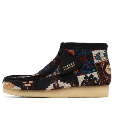 Clarks Wallabee Boots 'black Combi'