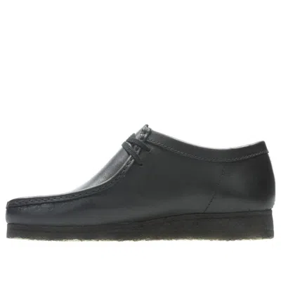 Clarks Wallabee Boots 'black Leather'