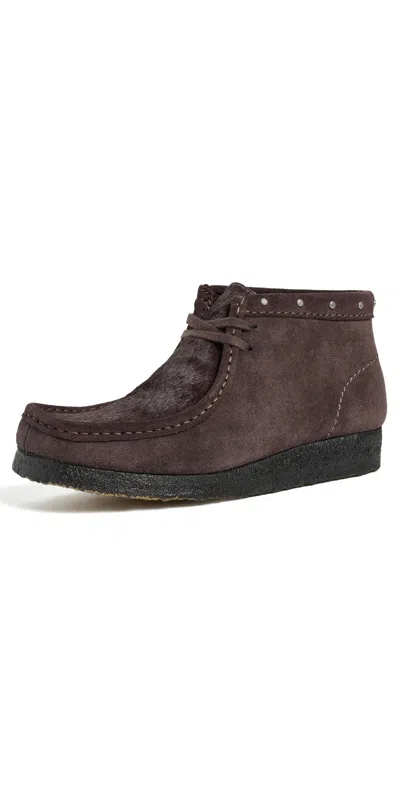 Clarks Wallabee Boots Brown Interest