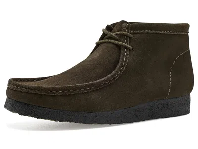 Clarks Wallabee Boots Men's Lace-up Boots Dark Olive Suede: 9 D - Medium, Leather/suede