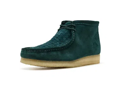 Clarks Wallabee Boots Men's Lace-up Boots Forest Green: 8.5 D - Medium, Leather/suede