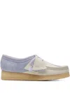 Clarks Wallabee Brogues In Blue