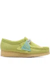 Clarks Wallabee Brogues In Green
