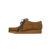 Clarks Men's Wallabee Suede Lace-up Shoes In Cola Suede