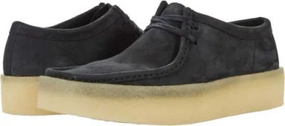 Pre-owned Clarks Wallabee Cup In Black Nubuck
