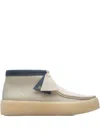 Clarks Wallabee Cup Boots In White