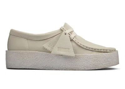 Pre-owned Clarks Wallabee Cup Nubuck (women's) Sneakers In Off In White/off White