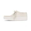 Clarks Originals Wallabee Cup Leather Platform Sneaker In White/nubuck