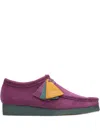 Clarks Wallabee Desert Boots In Purple