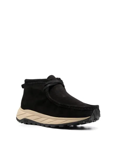 Clarks Wallabee Eden Desert Boots In Black