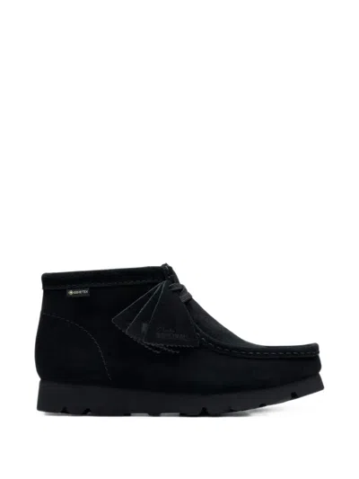 Clarks Wallabee Gore-tex® Suede Boots In Black