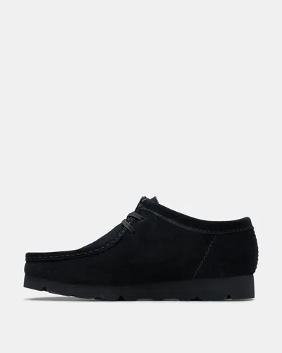 Clarks Wallabee Gtx Suede Mini Boot In Black