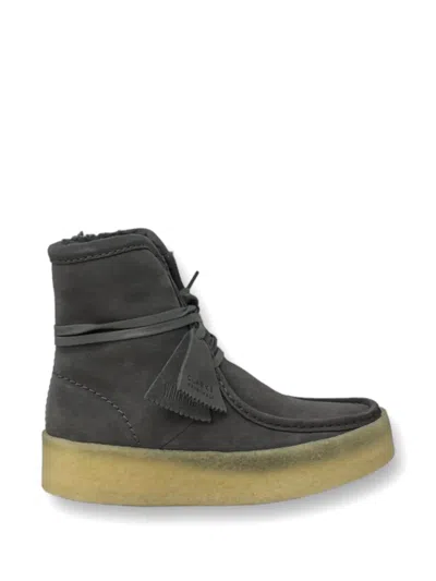 Clarks Wallabee Lace-up Boots In Gray