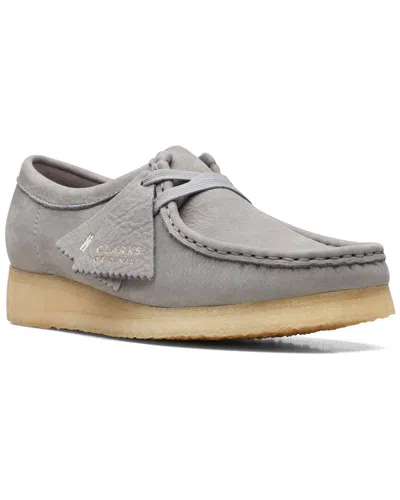 Clarks Wallabee Leather Loafer In Grey
