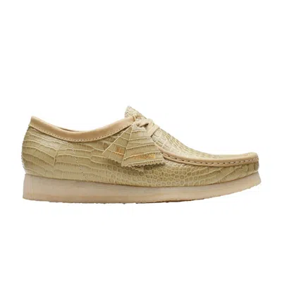 Pre-owned Clarks Wallabee 'maple Croc' | Tan | Men's Size 7 In Brown