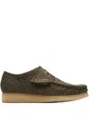 Clarks Wallabee "olive Combination" Boots