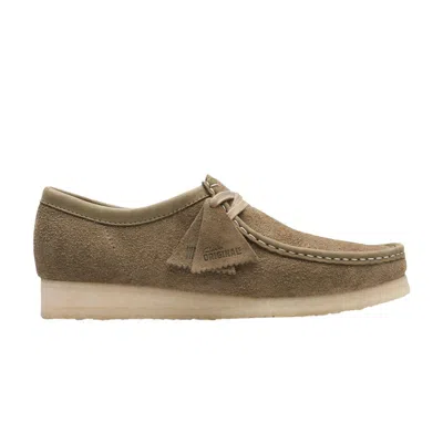 Pre-owned Clarks Wallabee 'pale Khaki Suede' | Green | Men's Size 11.5